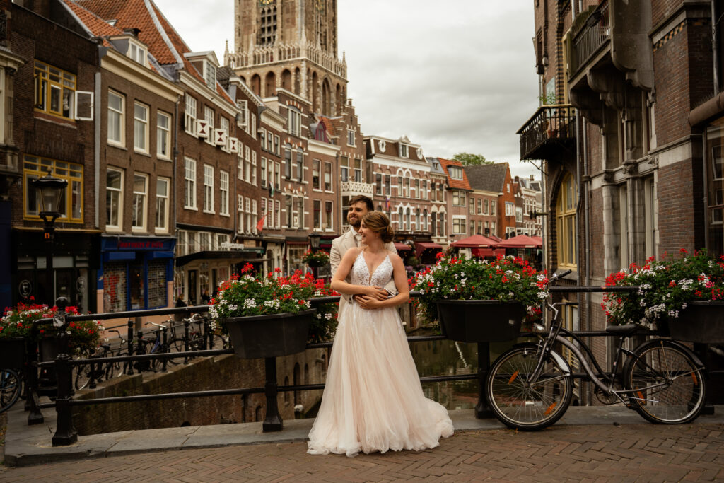 Trouwfoto's Utrecht Linette & David door Editorial Bruidsfotograaf Vivian Driesen